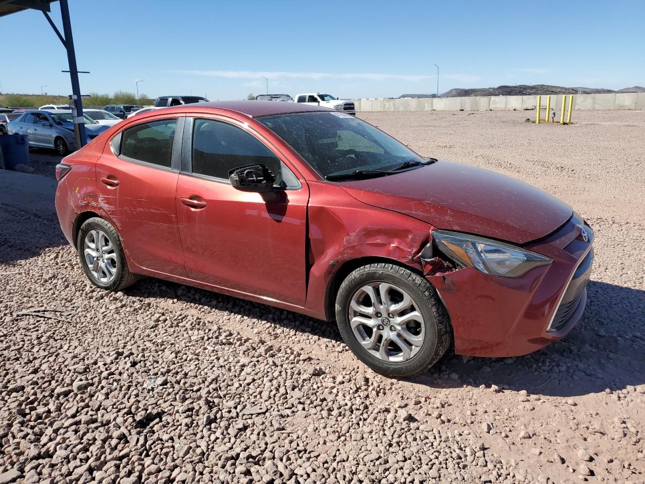 2017 Toyota Yaris VIN 3MYDLBYV8HY178231 Copart auction photo, all over damage thumbnail 4