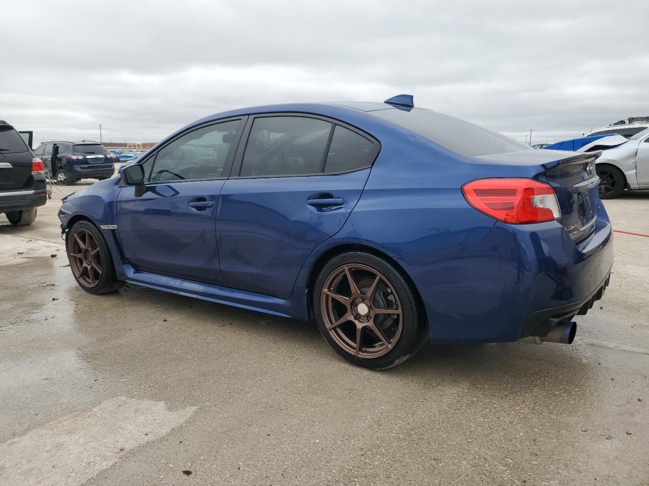 2015 Subaru WRX VIN JF1VA1G64F9827593 Copart auction photo, front end / hail damage thumbnail 2