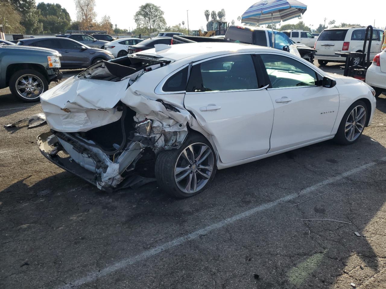 2023 Chevrolet Malibu VIN 1G1ZD5ST0PF135267 Copart auction photo, rear end / minor dent/scratches damage thumbnail 3