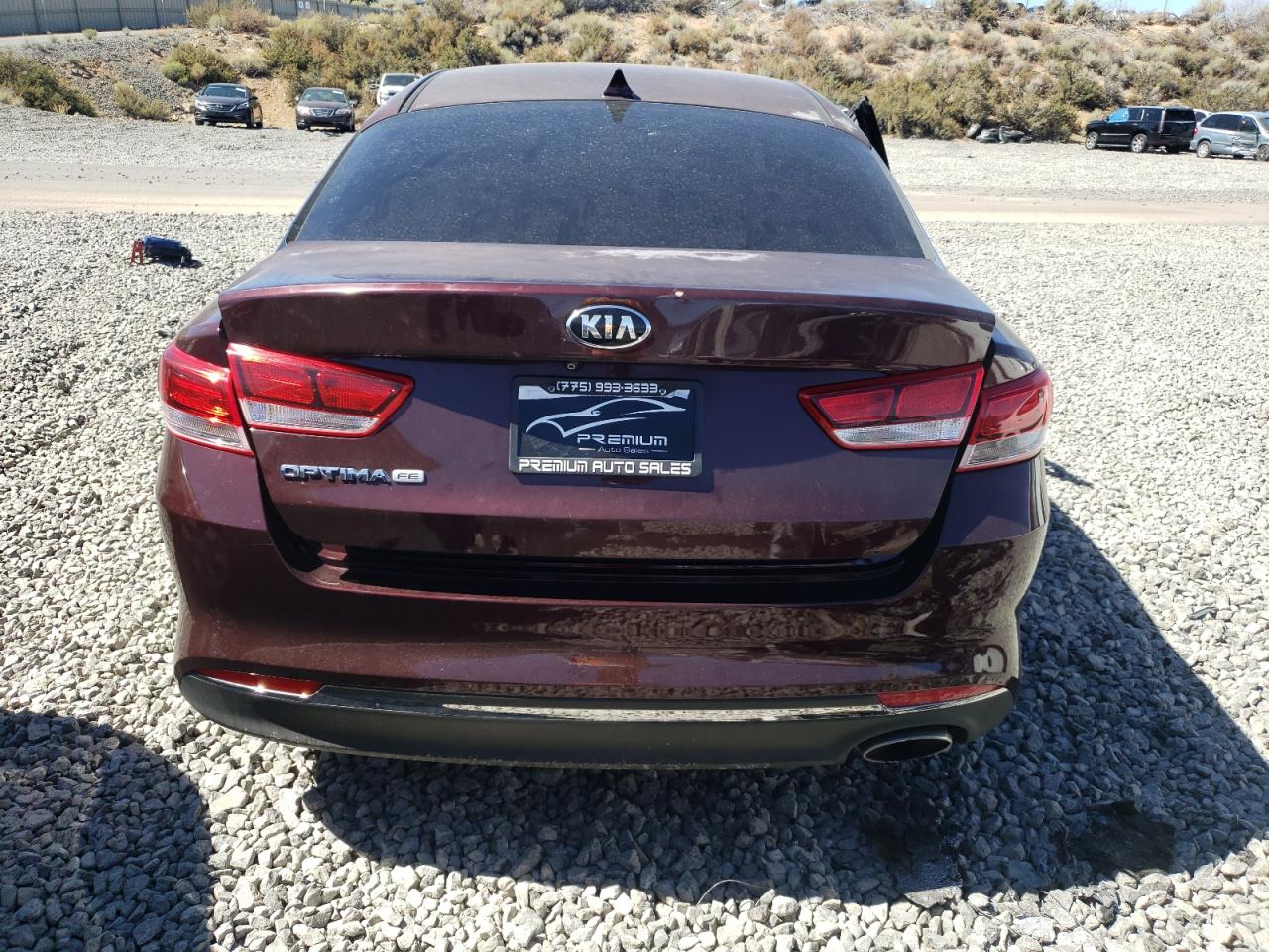 2016 KIA Optima VIN 5XXGT4L37GG019219 Copart auction photo, rollover damage thumbnail 6