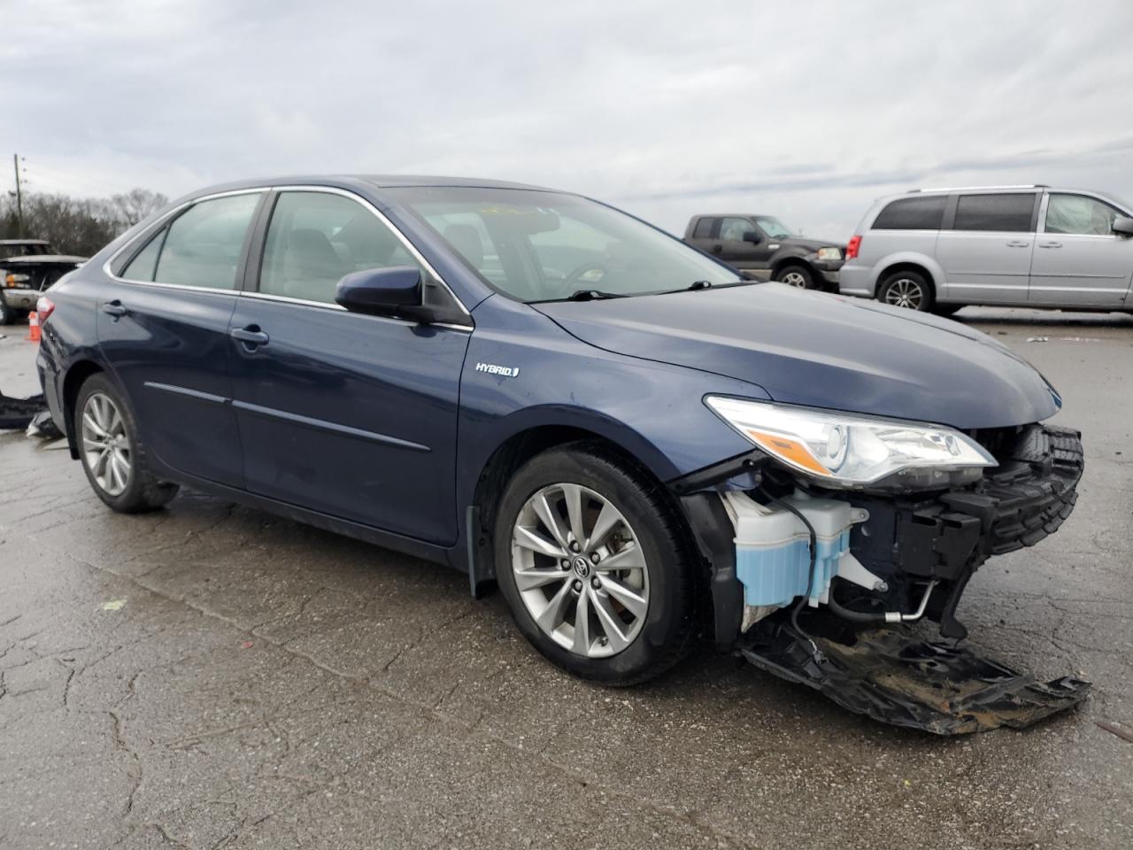 2015 Toyota Camry VIN 4T1BD1FKXFU159889 Copart auction photo, front end / side damage thumbnail 4