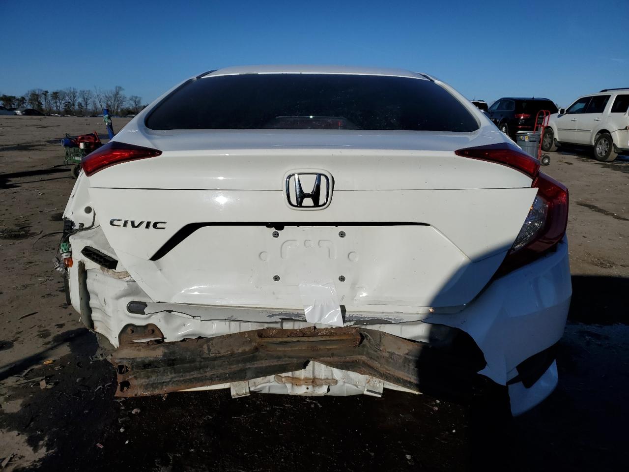2017 Honda Civic VIN 19XFC2F52HE223689 Copart auction photo, front end / rear end damage thumbnail 6