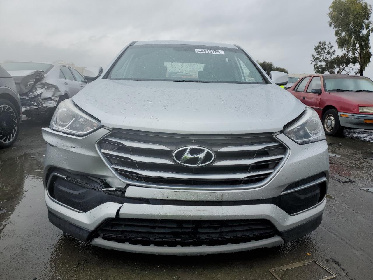 2018 Hyundai Santa Fe VIN 5XYZT3LB2JG572227 Copart auction photo, vandalism / front end damage thumbnail 5