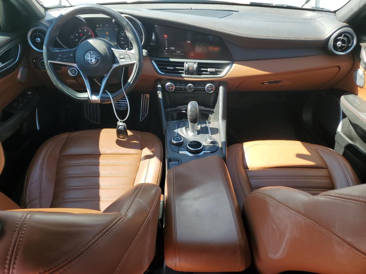 2019 Alfa Romeo Giulia VIN ZARFAMBN2K7621523 Copart auction photo, front end / minor dent/scratches damage thumbnail 8
