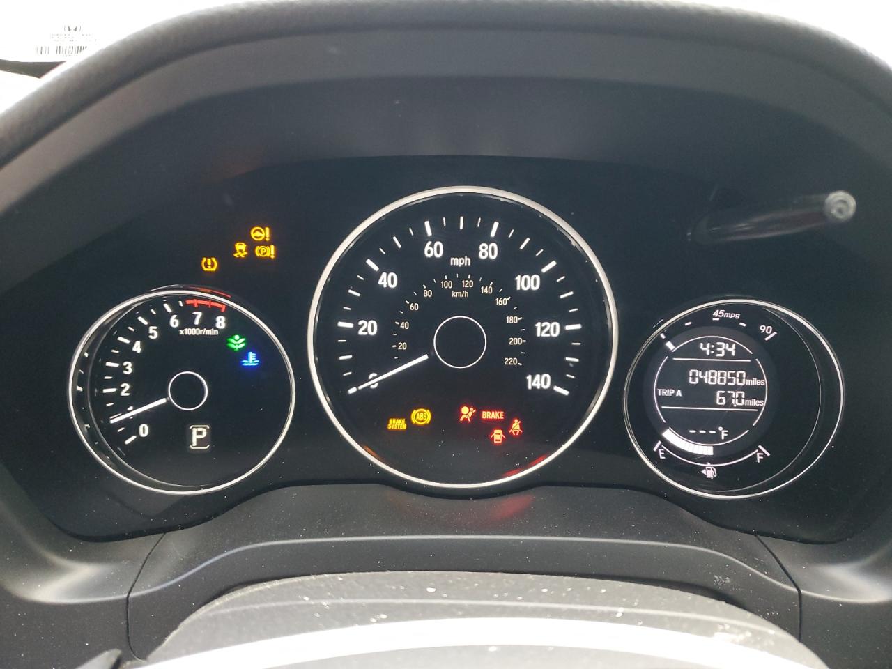 2019 Honda HR-V VIN 3CZRU6H30KG720744 Copart auction photo, side / front end damage thumbnail 9