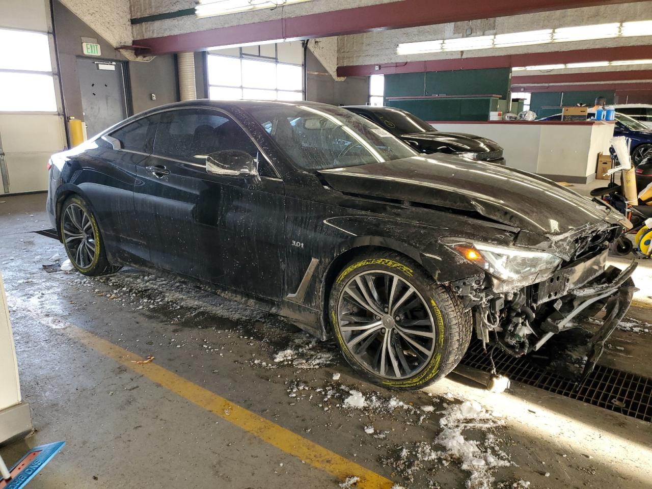 2017 Infiniti Q60 VIN JN1EV7EL1HM554576 Copart auction photo, front end damage thumbnail 4