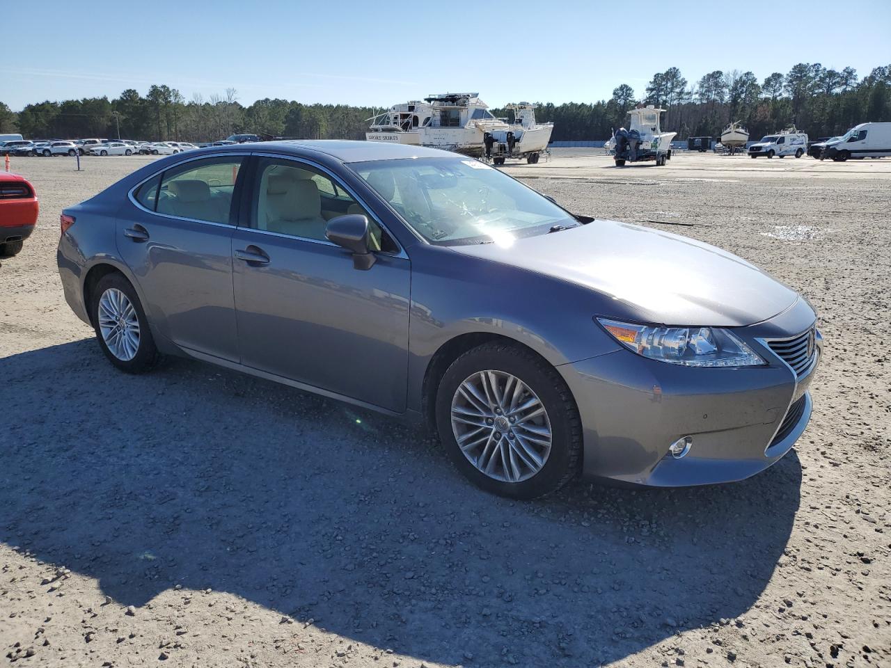 2015 Lexus ES VIN JTHBK1GG8F2174616 Copart auction photo, side damage thumbnail 4