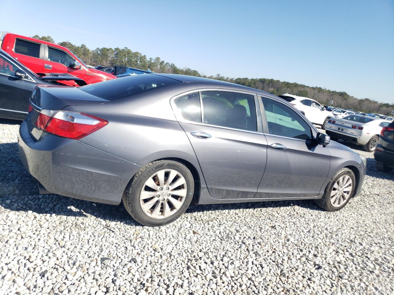 2014 Honda Accord VIN 1HGCR2F77EA238529 Copart auction photo, rear end / minor dent/scratches damage thumbnail 3