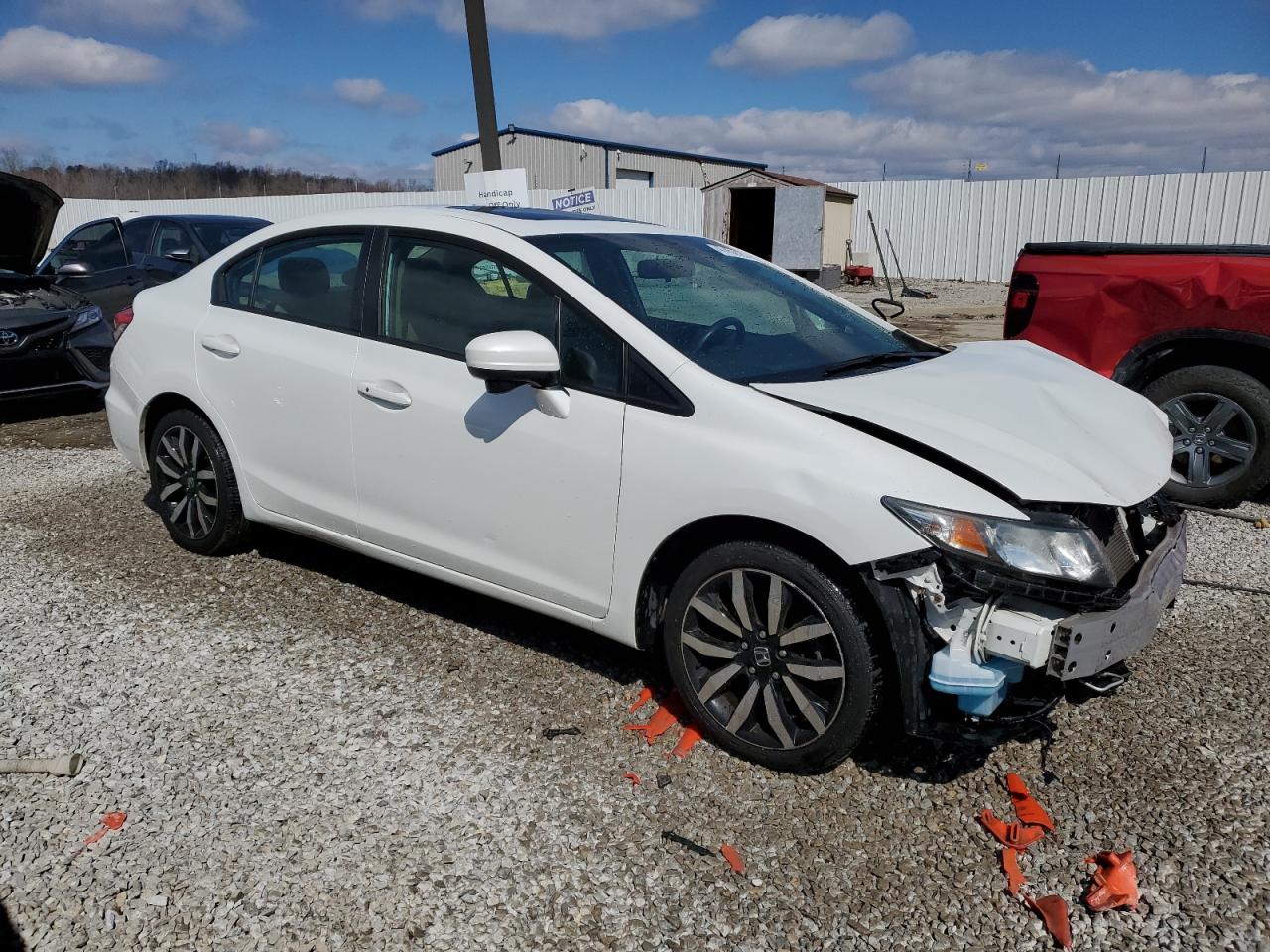 2015 Honda Civic VIN 19XFB2F90FE105515 Copart auction photo, front end damage thumbnail 4