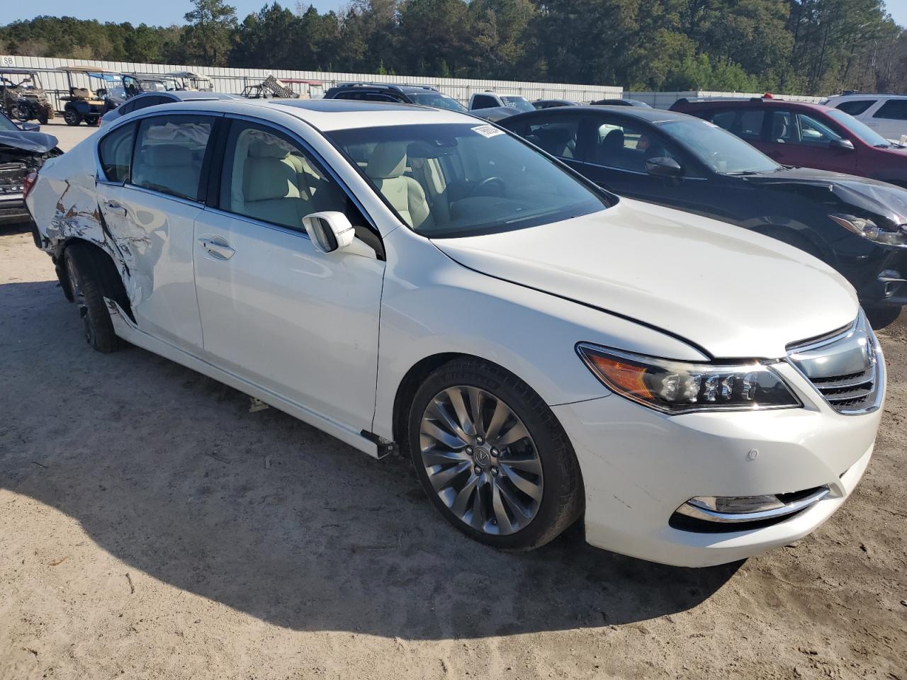 2016 Acura RLX VIN JH4KC1F94GC001767 Copart auction photo, rear end / side damage thumbnail 4