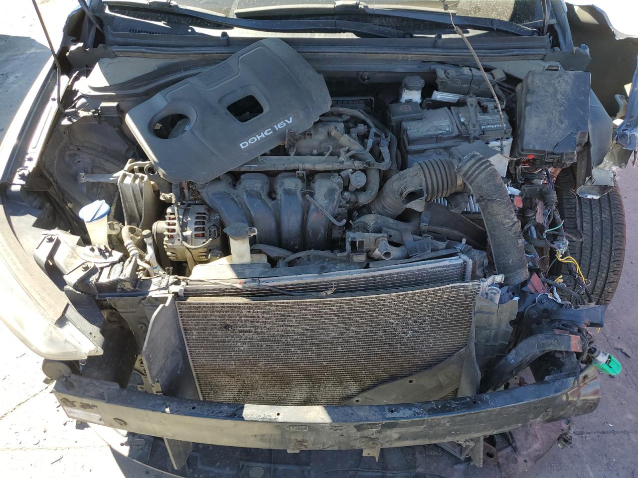 2017 Hyundai Elantra VIN KMHD84LF7HU173192 Copart auction photo, front end damage thumbnail 12
