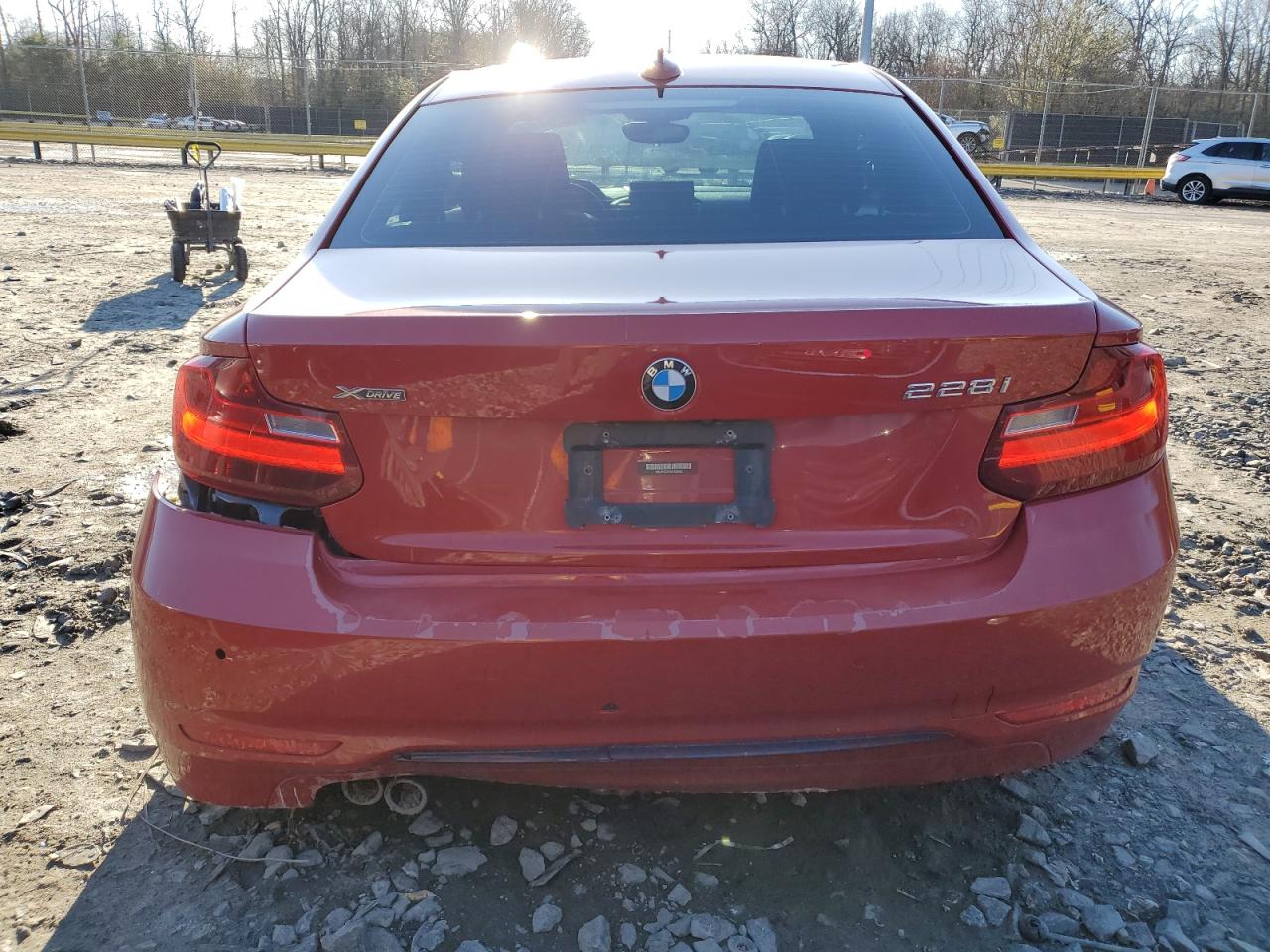 2016 BMW 2er VIN WBA1G9C55GV726085 Copart auction photo, rear end / undercarriage damage thumbnail 6