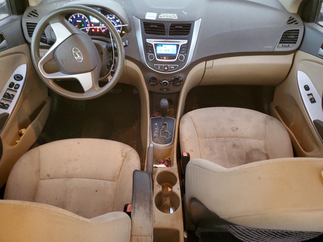 2014 Hyundai Accent VIN KMHCT4AE9EU696150 Copart auction photo, front end damage thumbnail 8