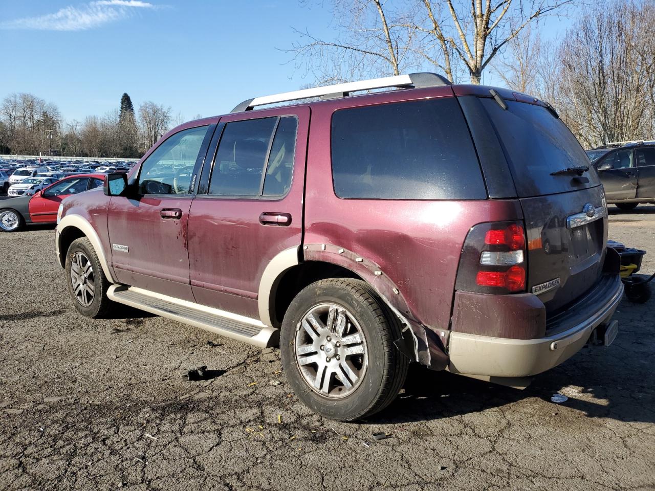 2006 Ford Explorer VIN 1FMEU74E66UA77803 Copart auction photo, front end / rear end damage thumbnail 2