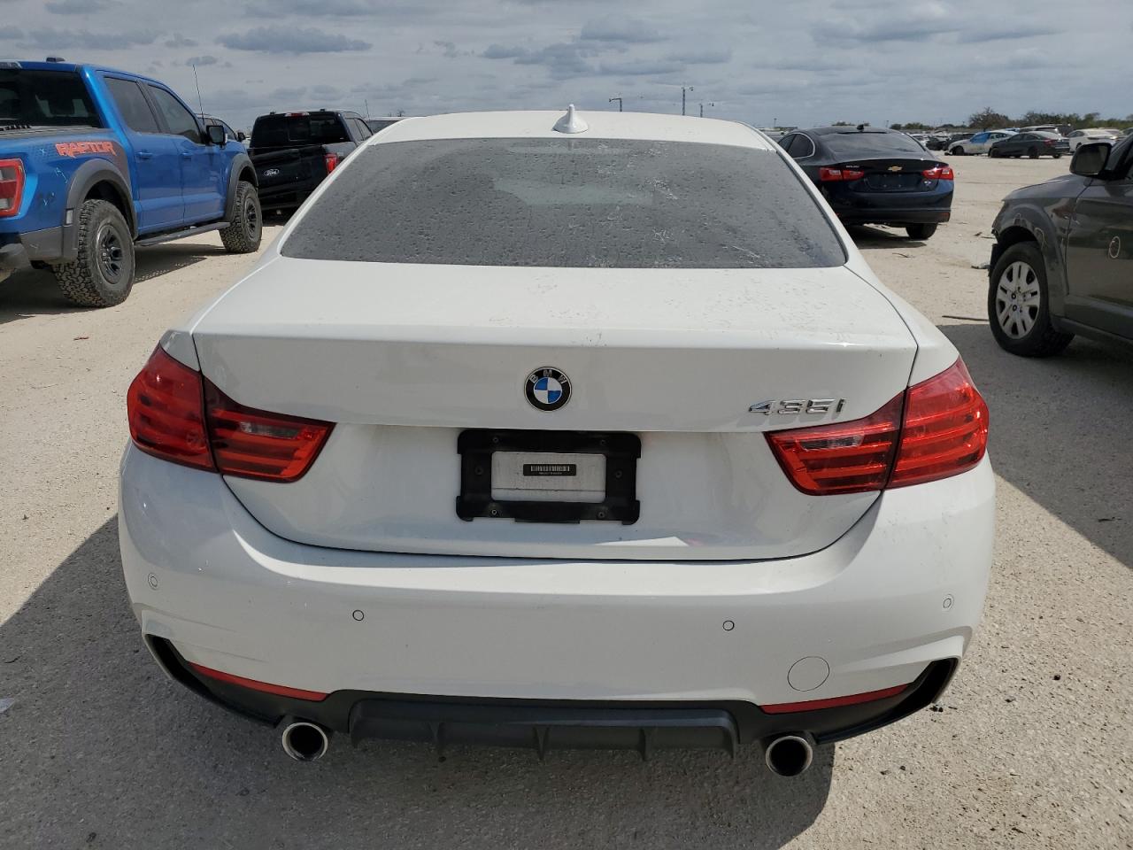 2015 BMW 4er VIN WBA3R1C51FK193334 Copart auction photo, all over damage thumbnail 6