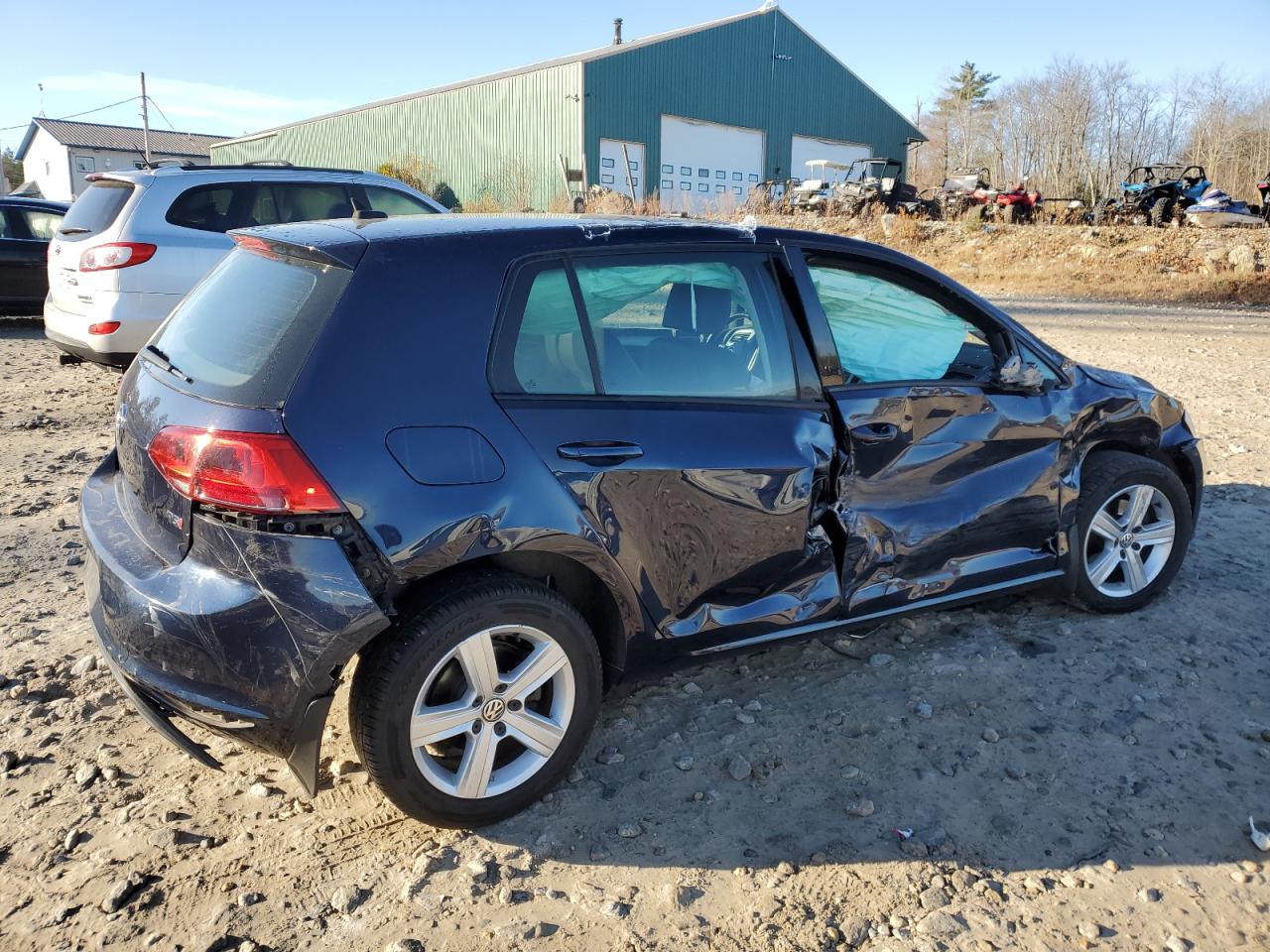 2017 Volkswagen Golf VIN 3VW217AU0HM042660 Copart auction photo, side damage thumbnail 3