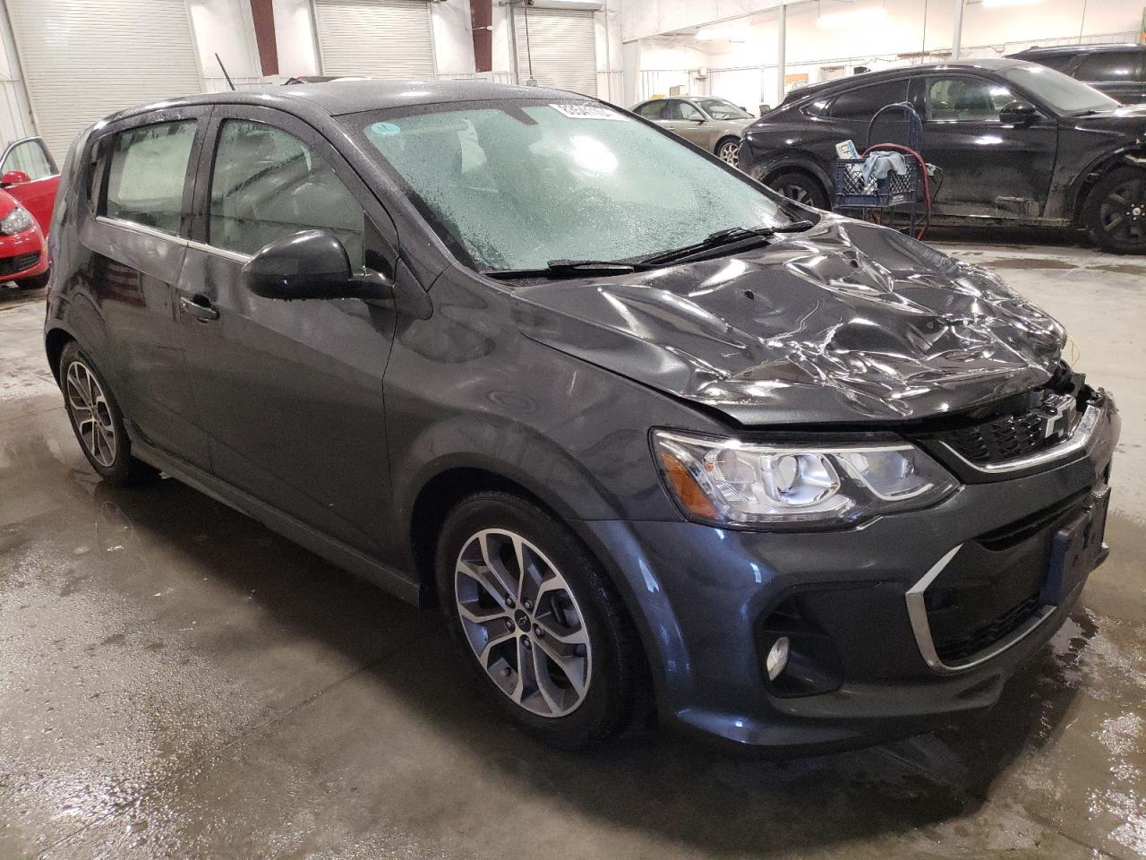 2019 Chevrolet Sonic VIN 1G1JD6SB4K4114114 Copart auction photo, front end damage thumbnail 4