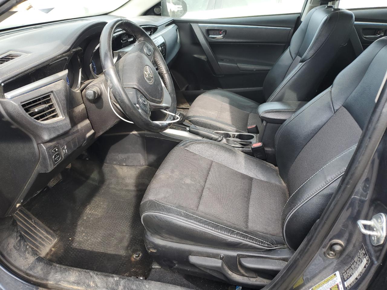2015 Toyota Corolla VIN 2T1BURHEXFC349506 Copart auction photo, all over damage thumbnail 7