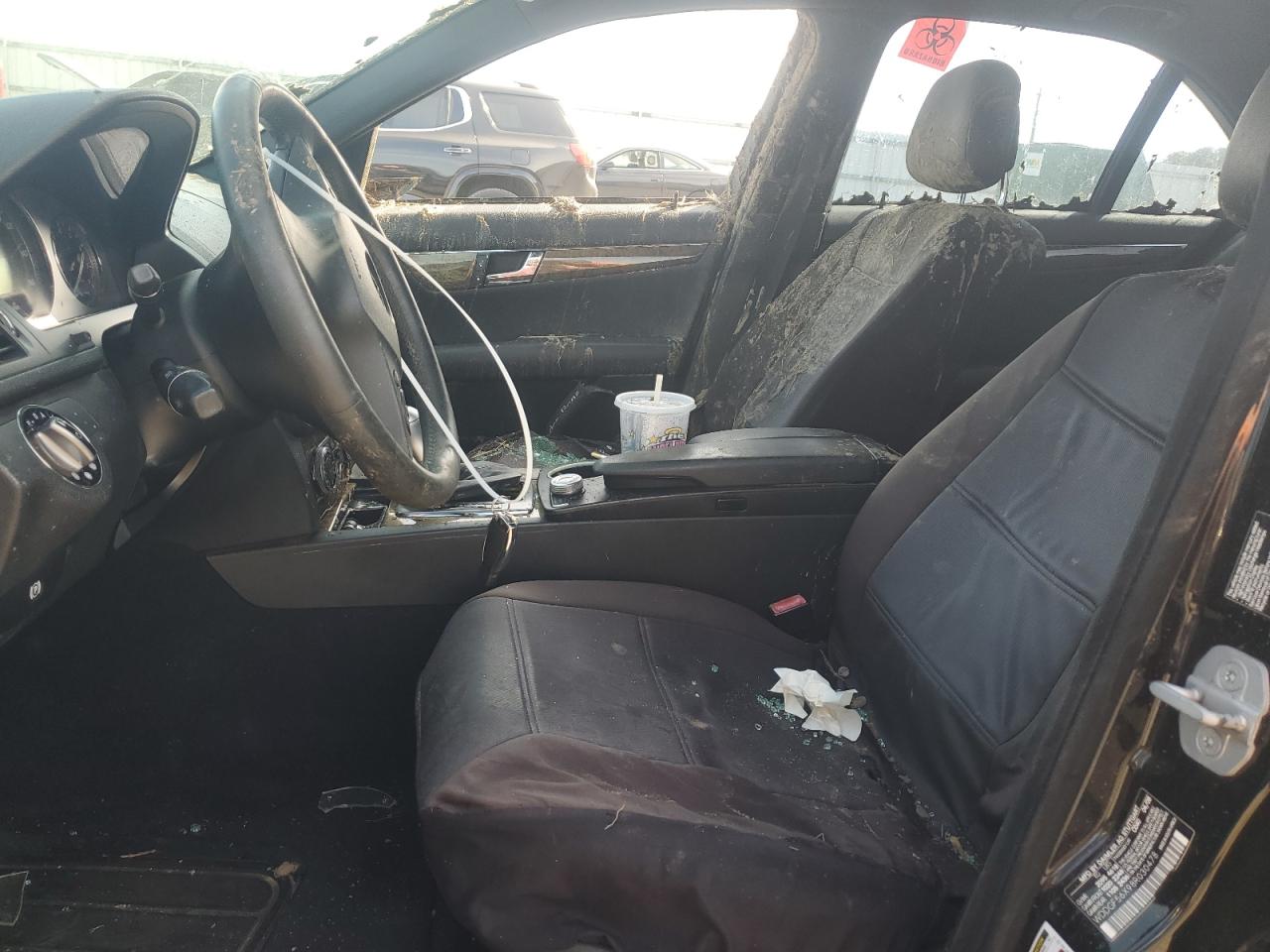 2008 Mercedes-Benz C-klasse VIN WDDGF56X98R030478 Copart auction photo, water/flood / side damage thumbnail 7
