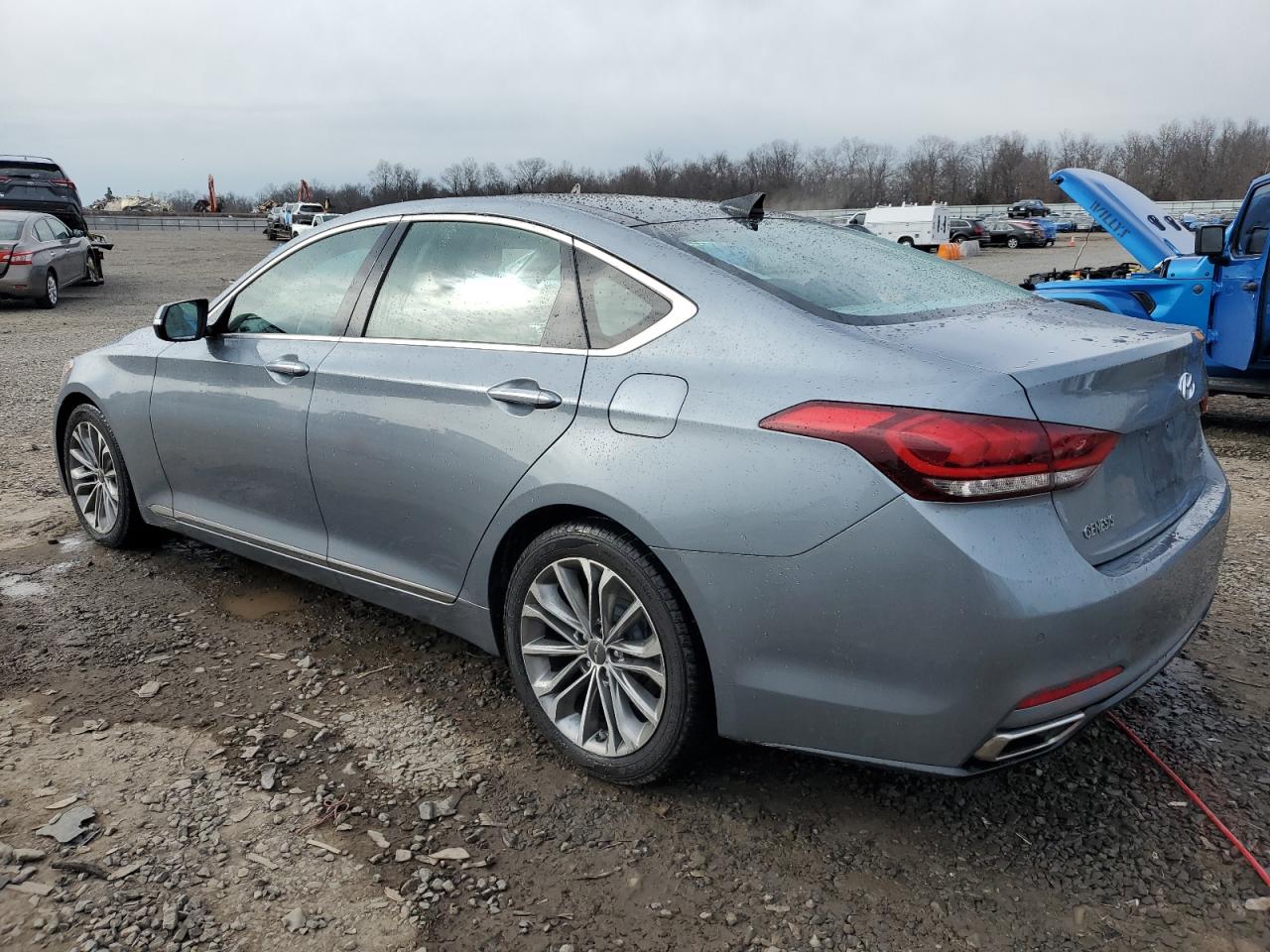 2015 Hyundai Genesis VIN KMHGN4JE5FU050682 Copart auction photo, front end damage thumbnail 2