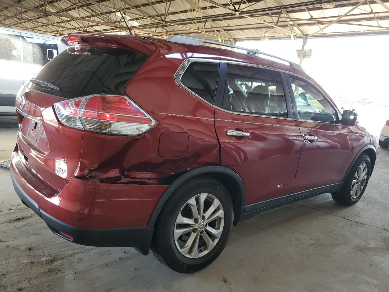2015 Nissan Rogue VIN 5N1AT2MT1FC896517 Copart auction photo, rear end damage thumbnail 3