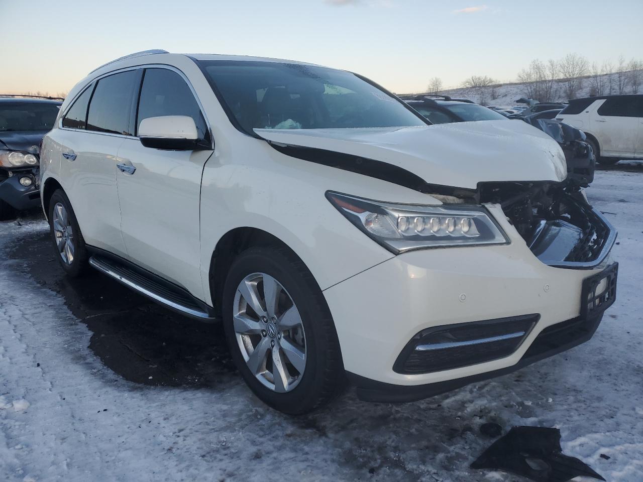 2015 Acura MDX VIN 5FRYD4H85FB002957 Copart auction photo, front end damage thumbnail 4