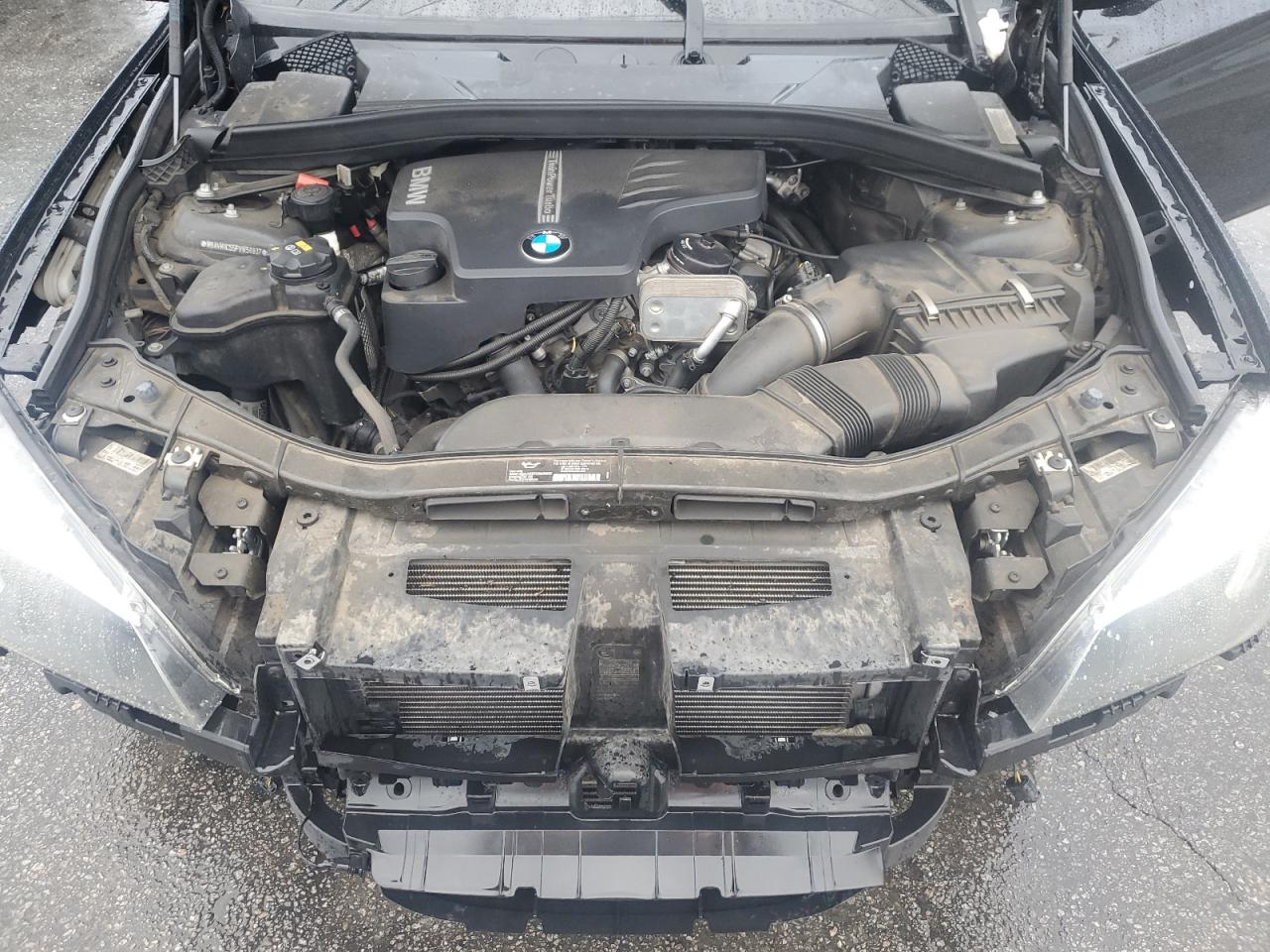 2015 BMW X1 VIN WBAVM1C55FVW56937 Copart auction photo, front end damage thumbnail 12