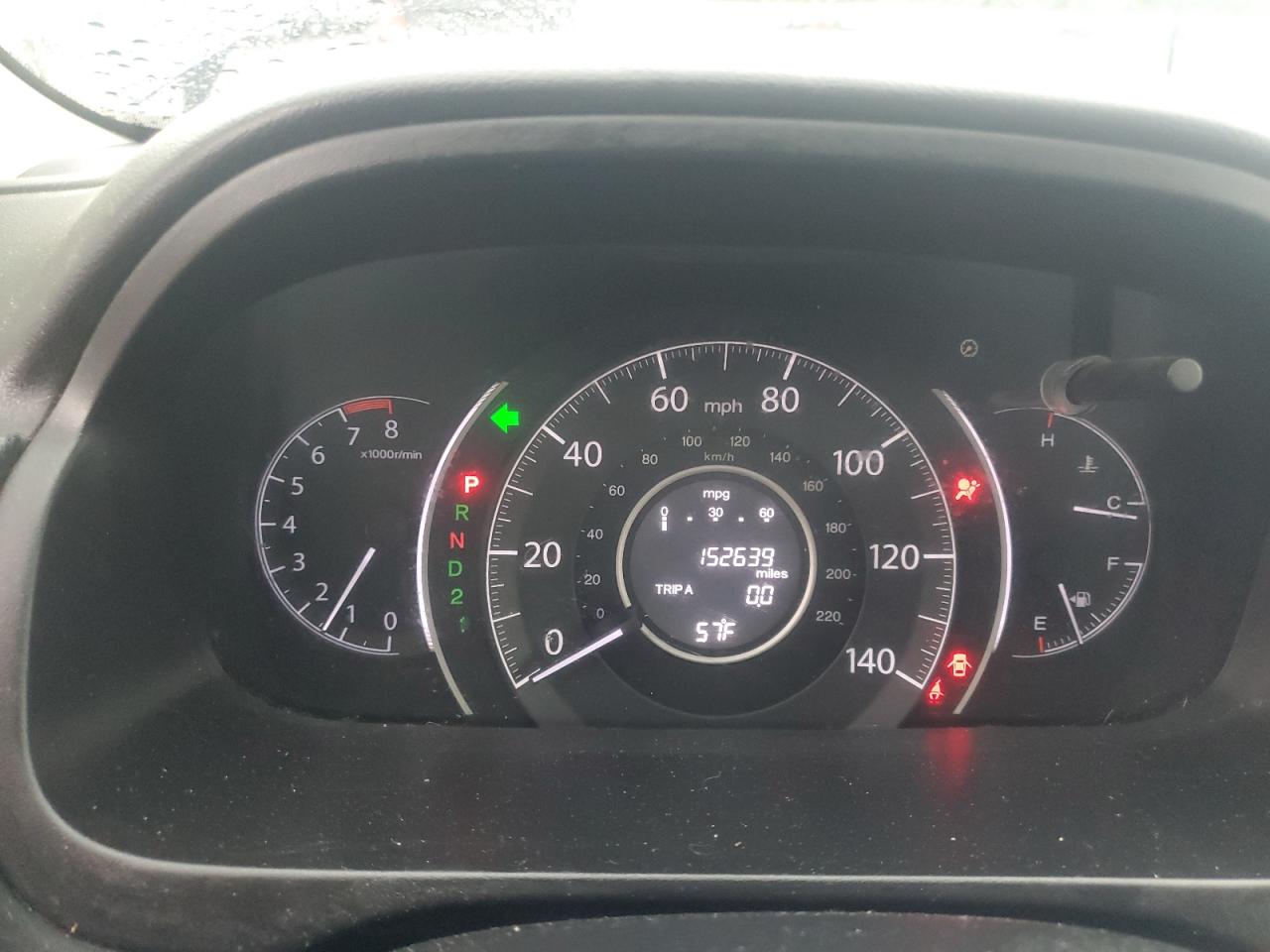 2012 Honda CR-V VIN 5J6RM4H52CL083446 Copart auction photo, all over damage thumbnail 9