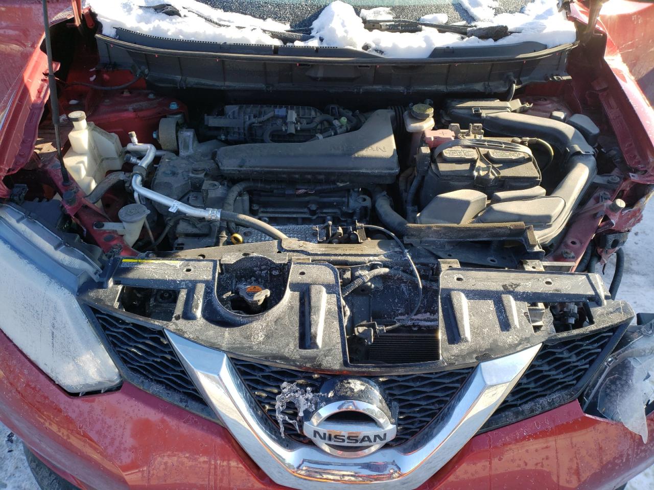 2015 Nissan Rogue VIN KNMAT2MV8FP525224 Copart auction photo, front end / undercarriage damage thumbnail 12