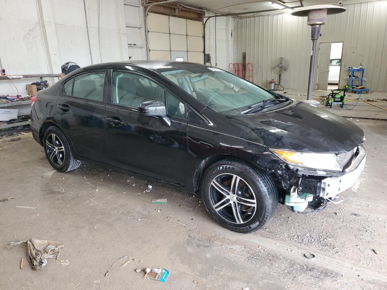 2015 Honda Civic VIN 19XFB2F53FE236788 Copart auction photo, side / front end damage thumbnail 4
