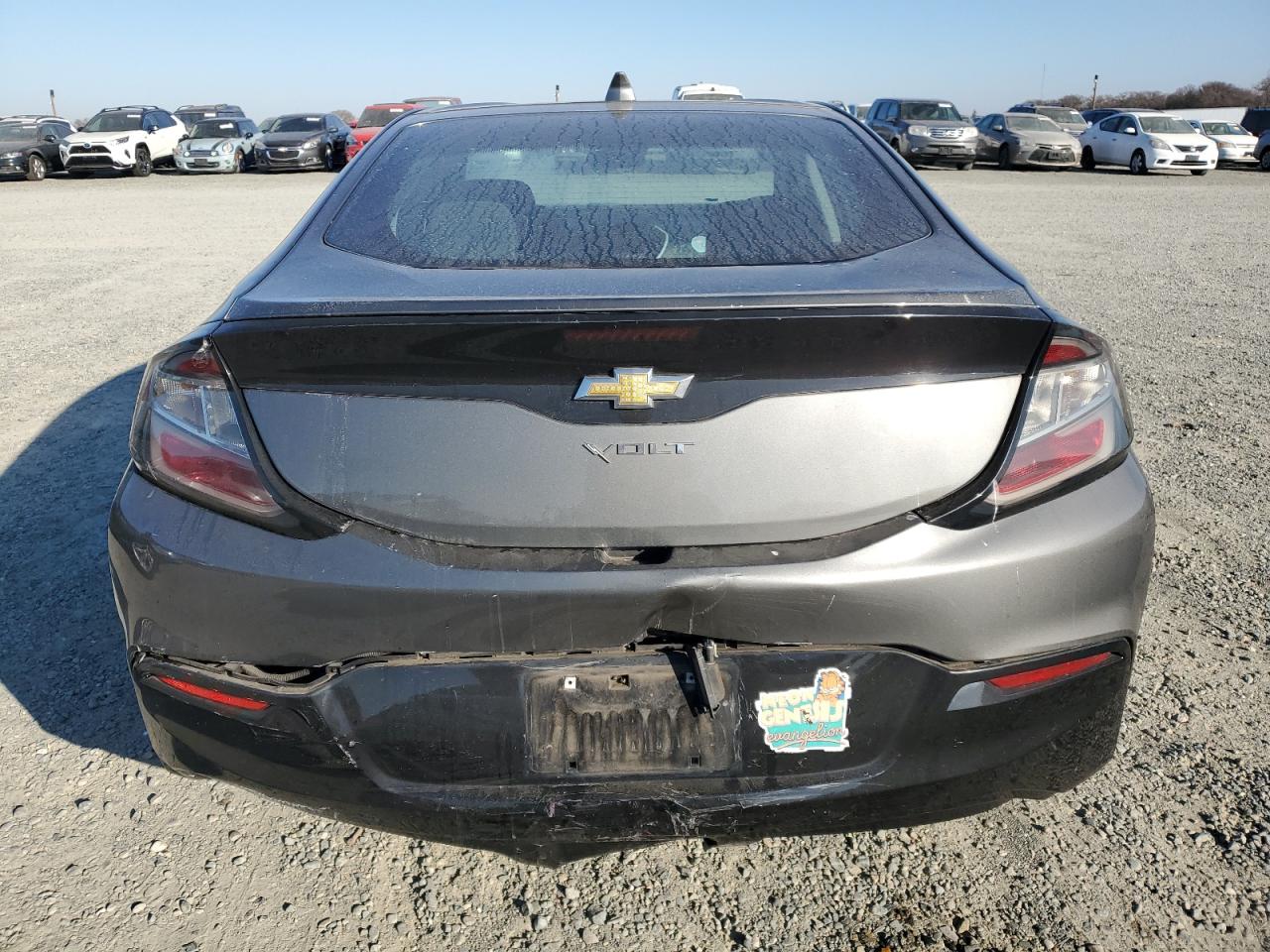 2017 Chevrolet Volt VIN 1G1RC6S59HU117972 Copart auction photo, front end / rear end damage thumbnail 6