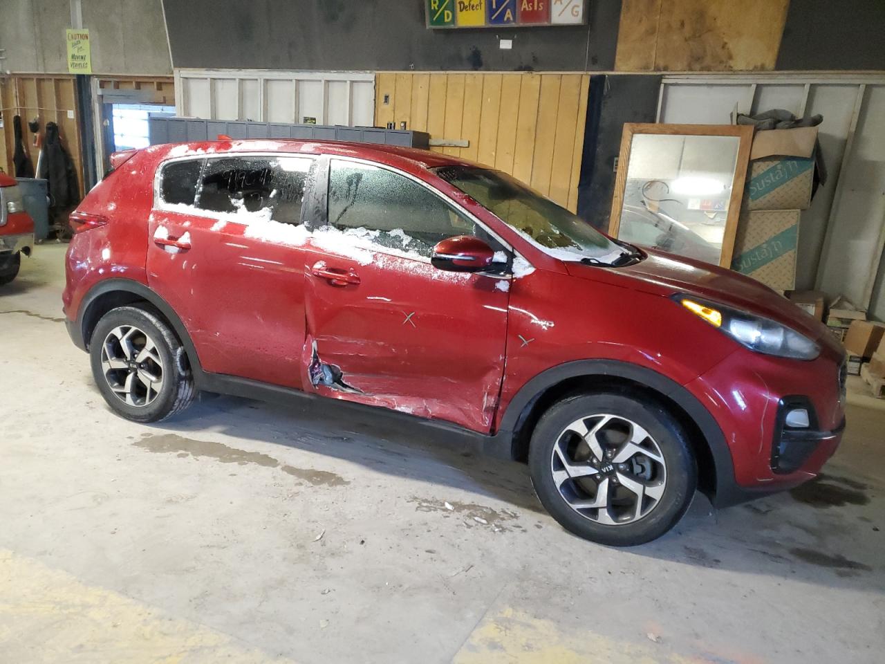 2021 KIA Sportage VIN KNDPMCAC4M7919011 Copart auction photo, side / minor dent/scratches damage thumbnail 4