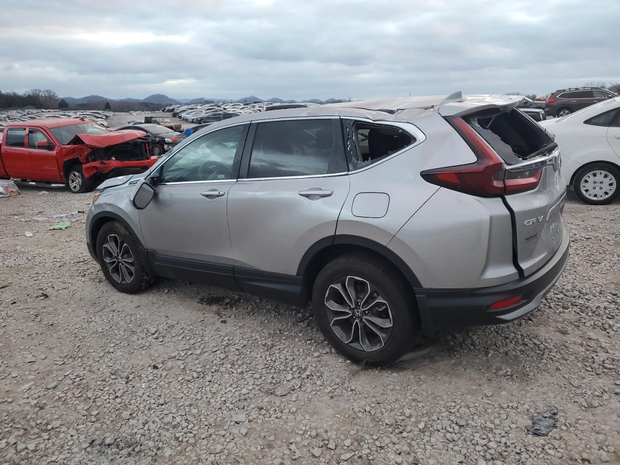 2020 Honda CR-V VIN 5J6RW1H55LA019566 Copart auction photo, all over damage thumbnail 2