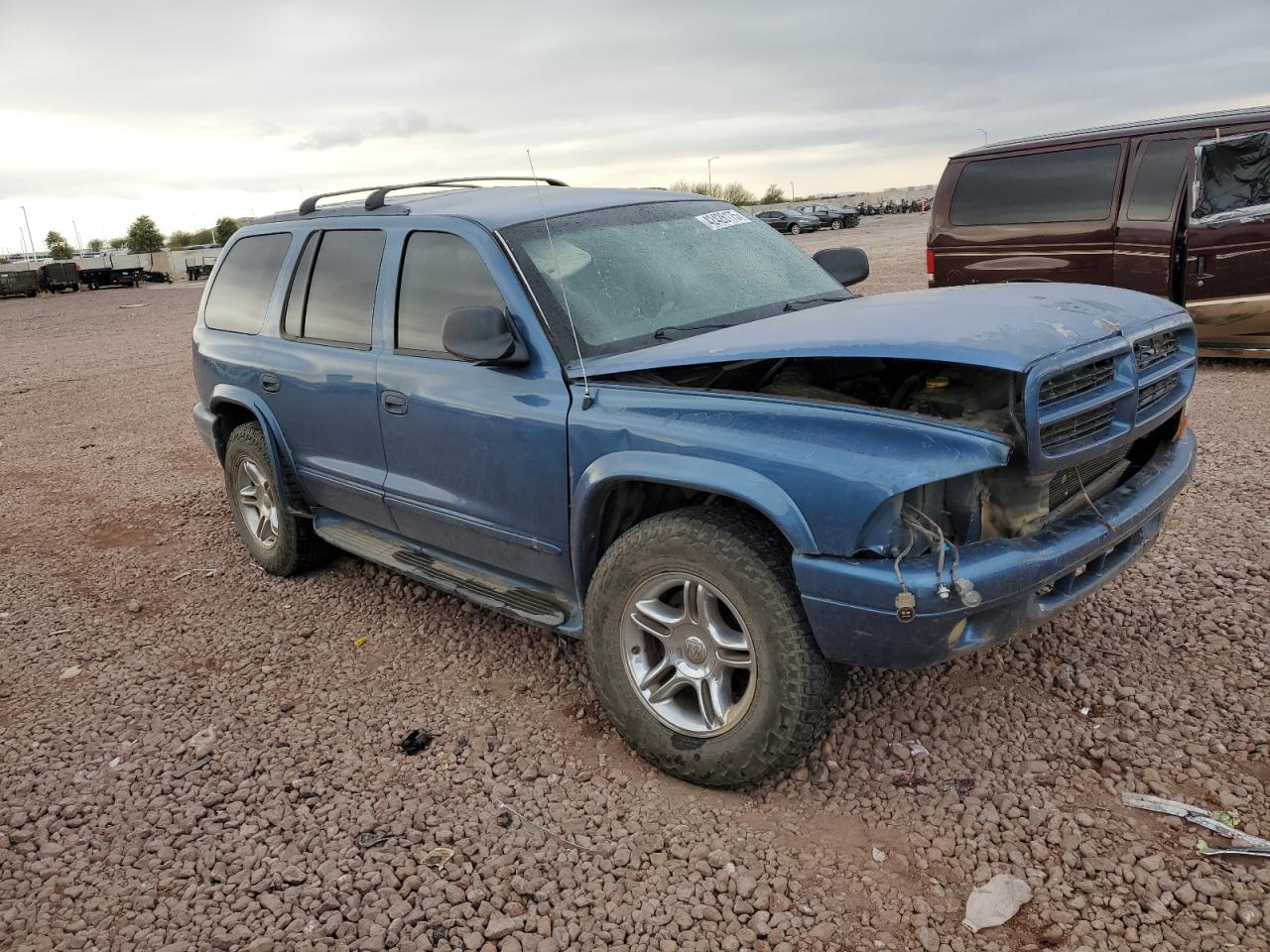 2003 Dodge Durango VIN 1D8HS78ZX3F506804 Copart auction photo, all over / front end damage thumbnail 4
