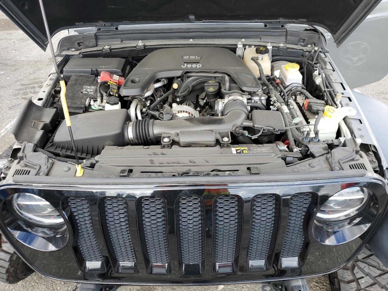 2020 Jeep Wrangler VIN 1C4HJXDG2LW280120 Copart auction photo, undercarriage / front end damage thumbnail 11