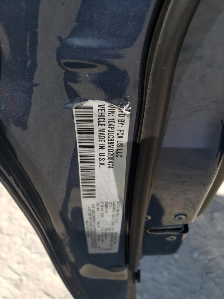 2021 Jeep Grand Cherokee VIN 1C4PJLCB8MD208474 Copart auction photo, all over damage thumbnail 13