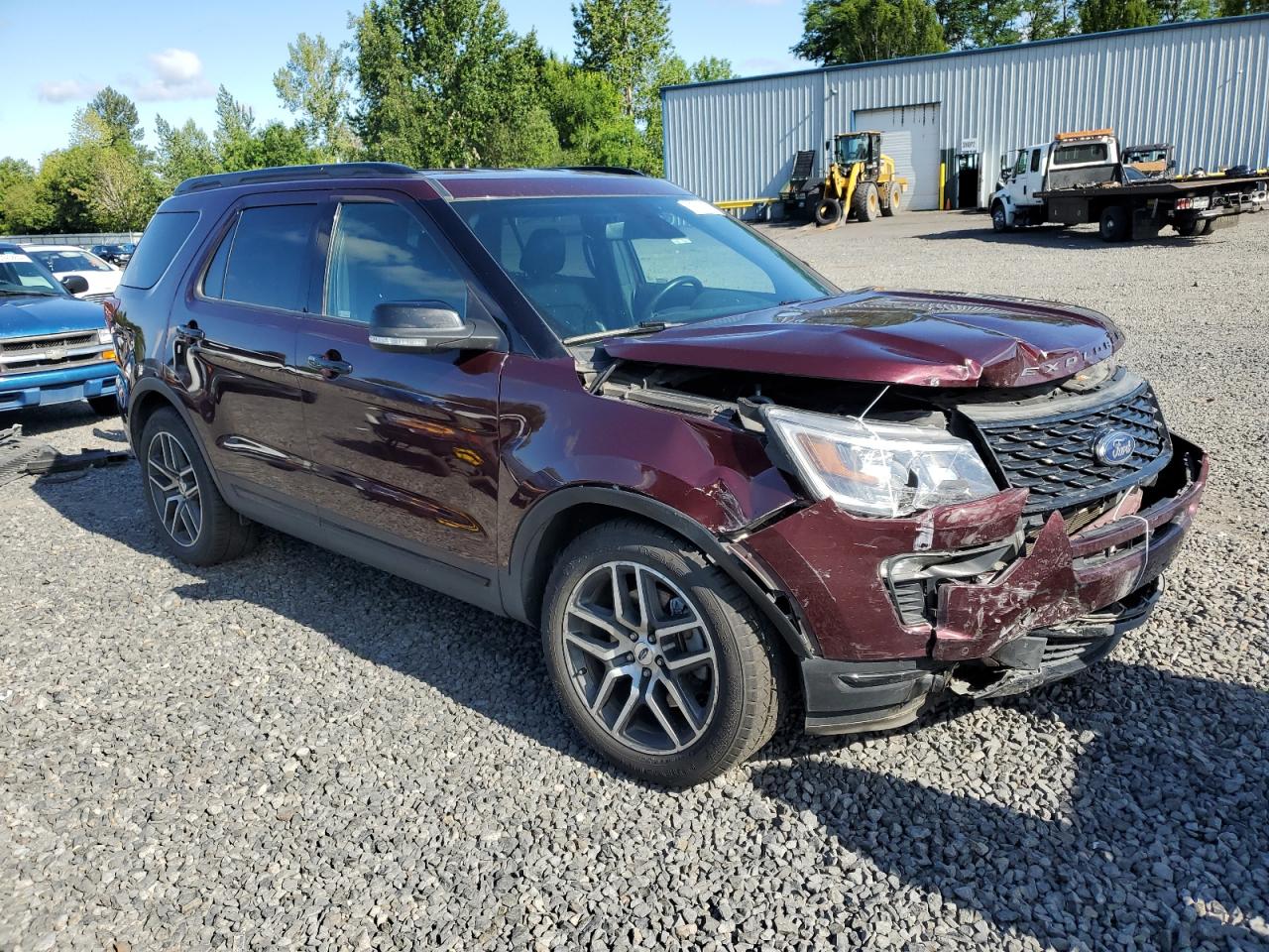 2019 Ford Explorer VIN 1FM5K8GT6KGA19382 Copart auction photo, front end damage thumbnail 4