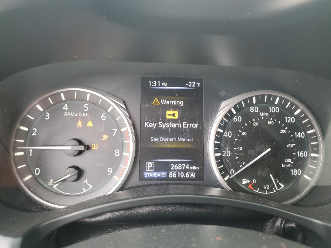 2018 Infiniti Q50 VIN JN1EV7AR6JM440704 Copart auction photo, front end / minor dent/scratches damage thumbnail 9