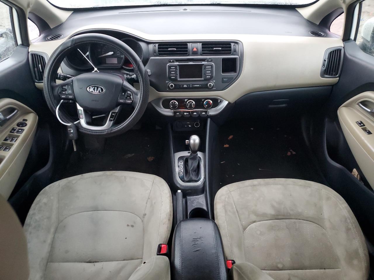 2013 KIA Rio VIN KNADN5A36D6156763 Copart auction photo, front end / side damage thumbnail 8