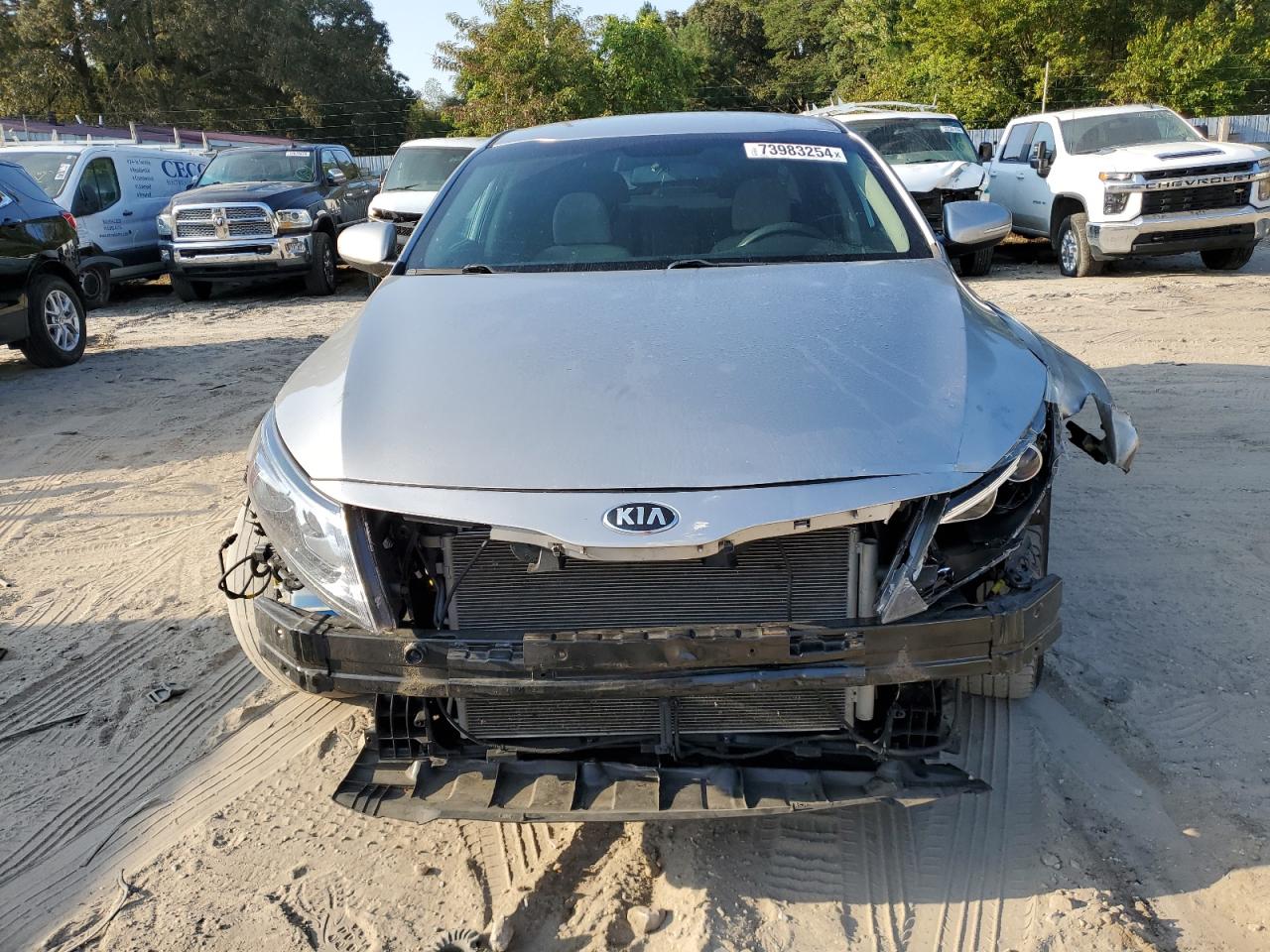 2015 KIA Optima VIN KNAGM4A71F5544456 Copart auction photo, front end / minor dent/scratches damage thumbnail 5