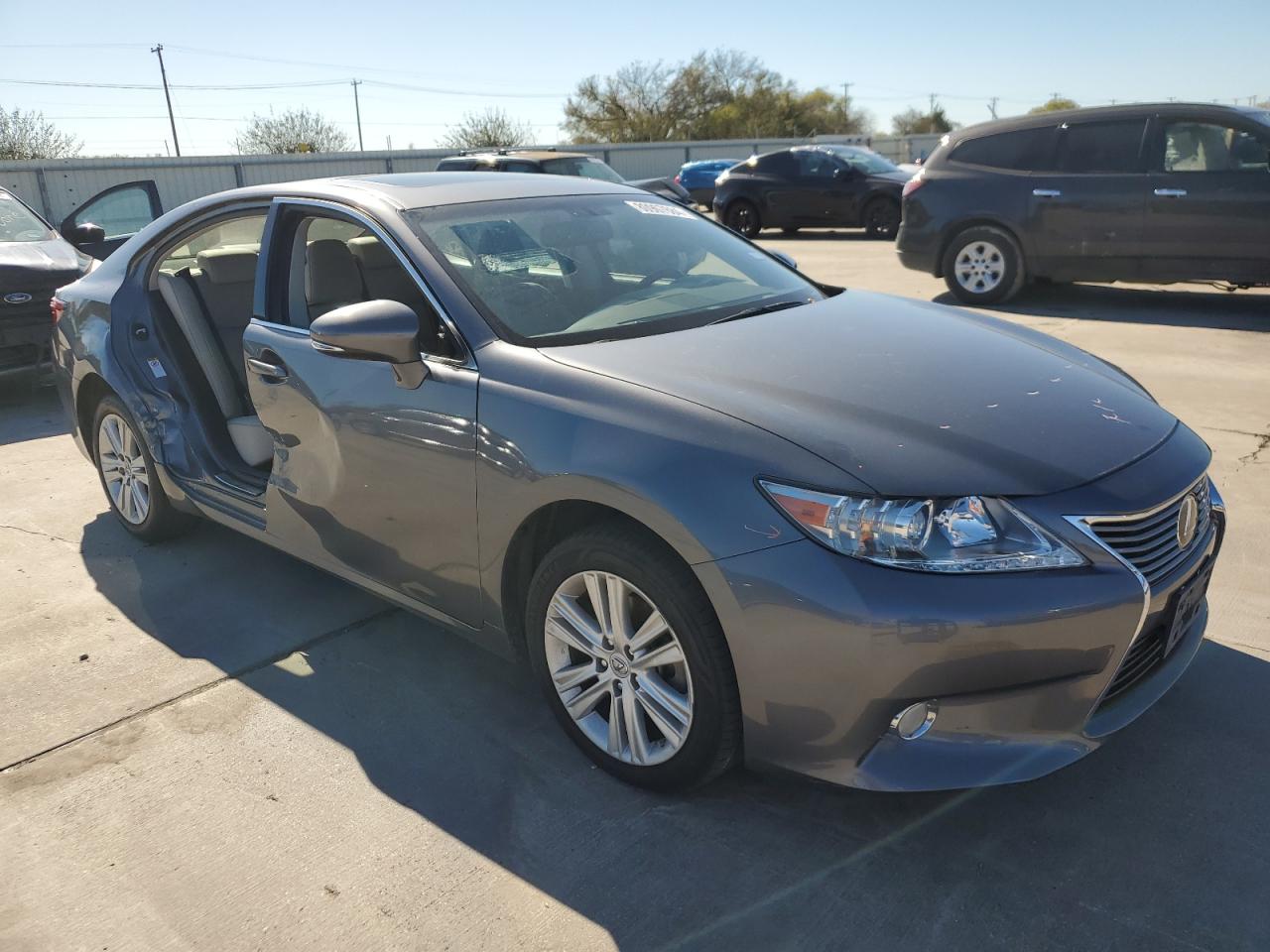 2015 Lexus ES VIN JTHBK1GG6F2176011 Copart auction photo, side damage thumbnail 4