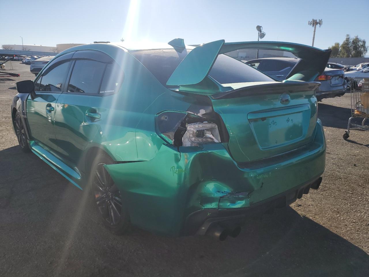 2021 Subaru WRX VIN JF1VA1A61M9815388 Copart auction photo, rear end damage thumbnail 2