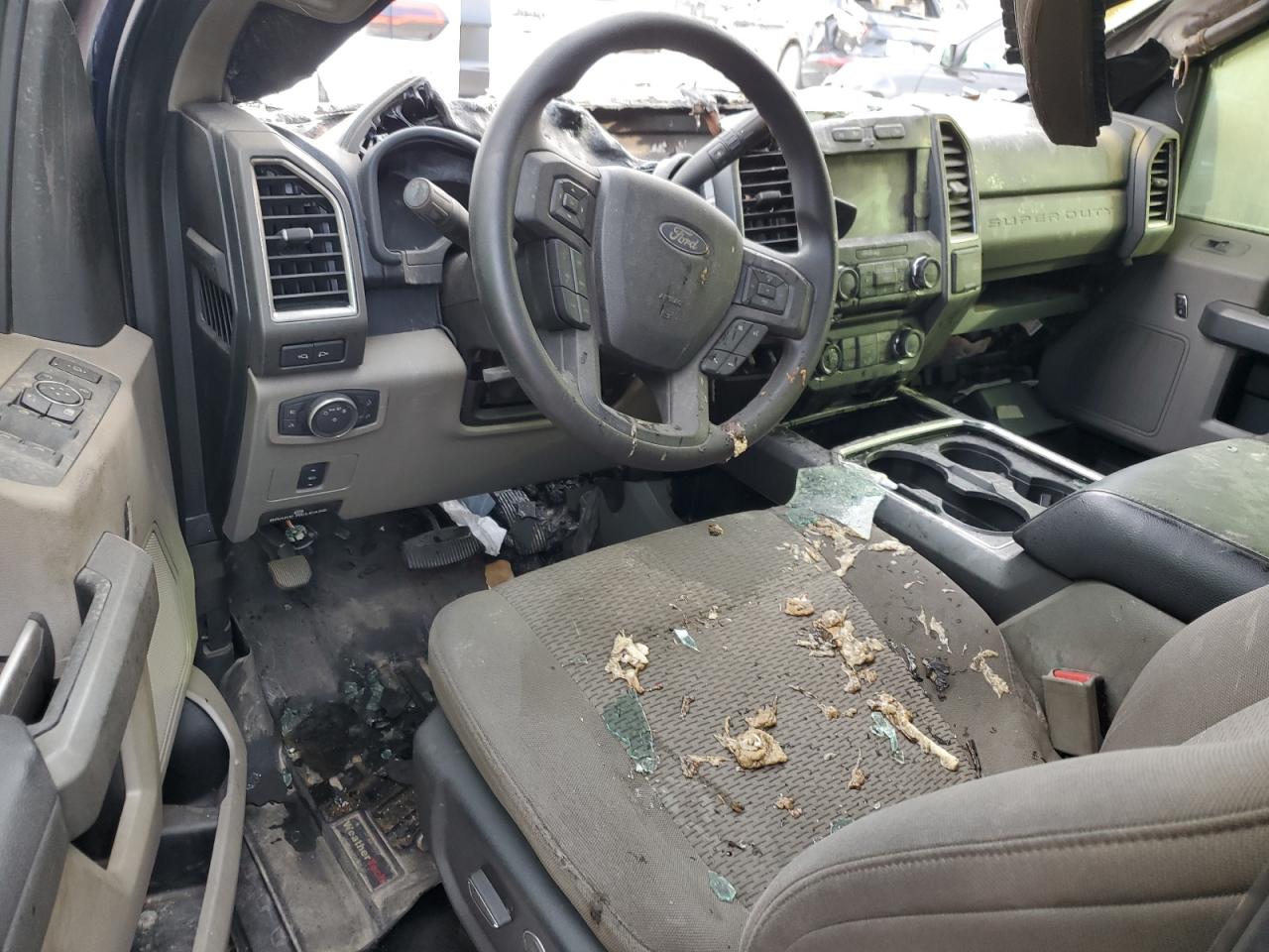 2017 Ford F250 VIN 1FT7W2BTXHED89700 Copart auction photo, burn damage thumbnail 8