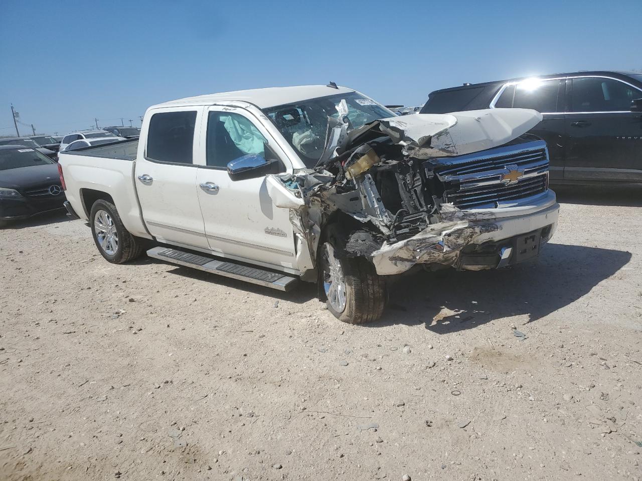 2014 Chevrolet Silverado VIN 3GCPCTEC7EG341859 Copart auction photo, front end / undercarriage damage thumbnail 4