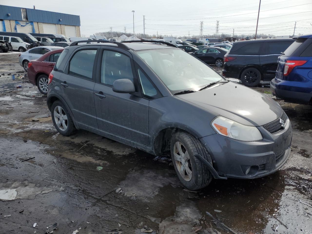 2012 Suzuki SX4 VIN JS2YB5A39C6304910 Copart auction photo, undercarriage / front end damage thumbnail 4