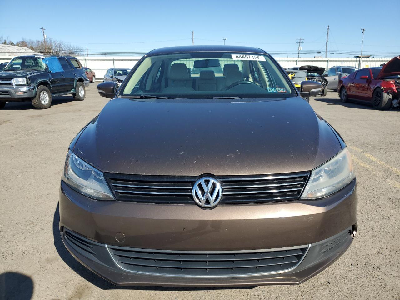 2014 Volkswagen Jetta VIN 3VWD17AJ1EM217055 Copart auction photo, front end damage thumbnail 5