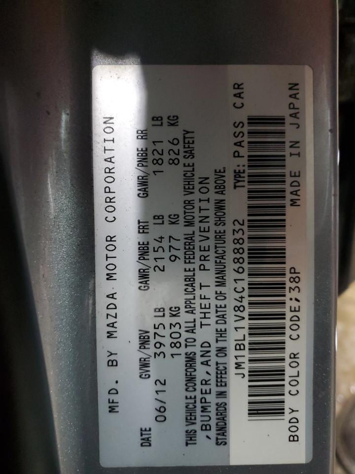 2012 Mazda 3 VIN JM1BL1V84C1688832 Copart auction photo, front end damage thumbnail 12