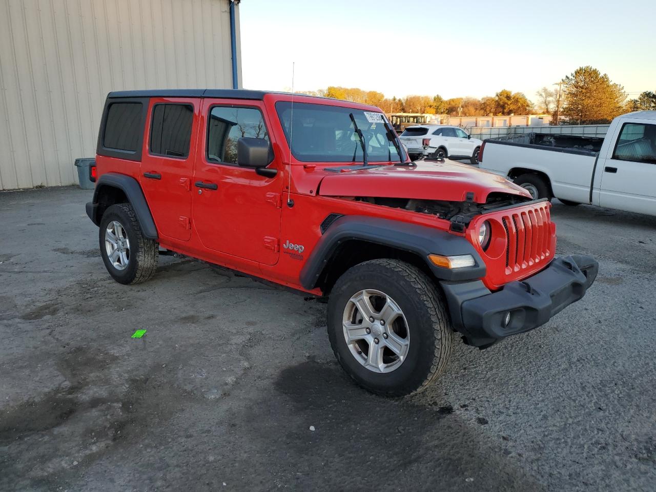 2019 Jeep Wrangler VIN 1C4HJXDN5KW645838 Copart auction photo, front end damage thumbnail 4