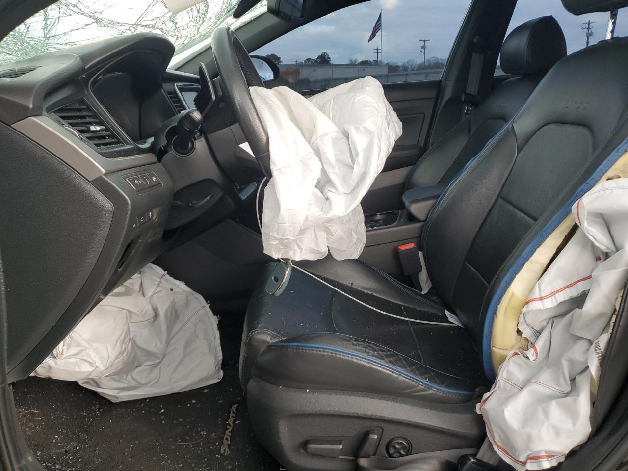 2019 Hyundai Sonata VIN 5NPE34AB5KH758104 Copart auction photo, front end damage thumbnail 7