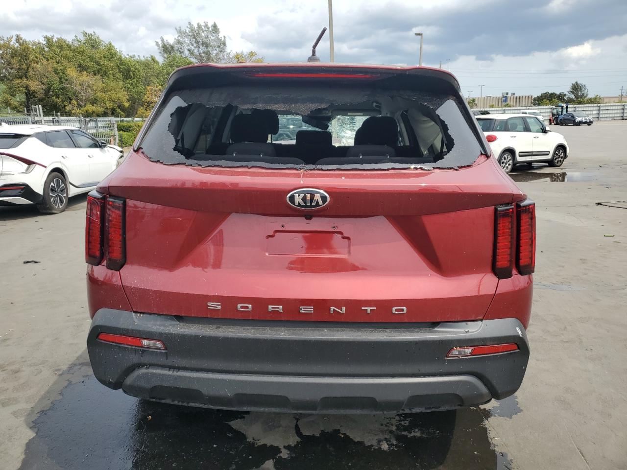 2021 KIA Sorento VIN 5XYRG4LC8MG026085 Copart auction photo, front end / rear end damage thumbnail 6